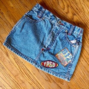 True Vintage UC of Benetton acid wash denim skirt